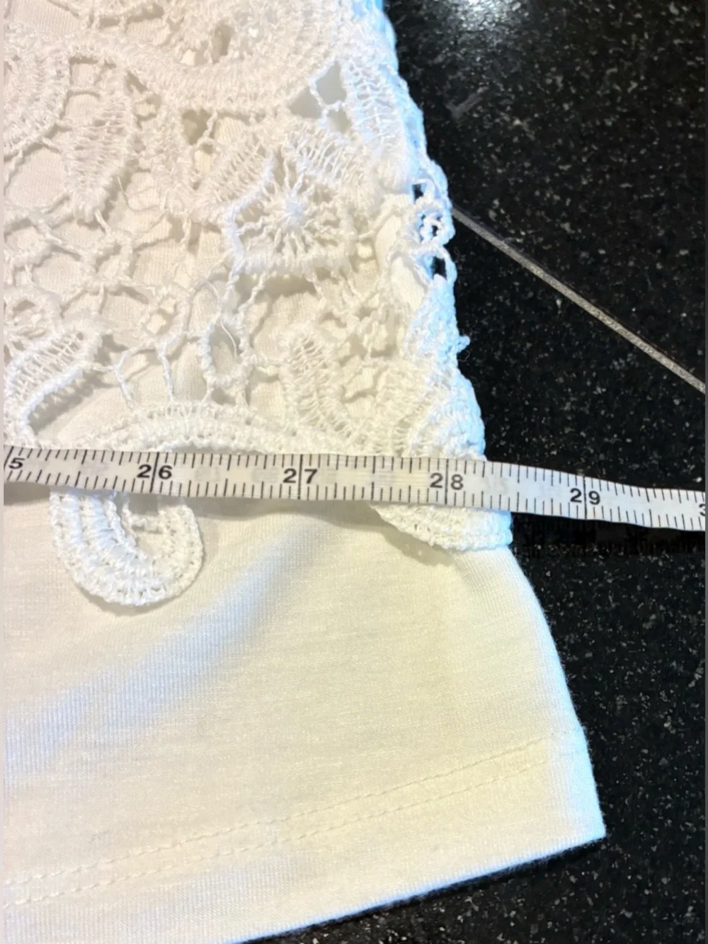 Adiva Top Lined White Lace short Sleeve White SZ. 3X NWT - Picture 12 of 14